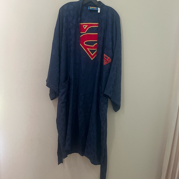 DC Comics Superman Dark Blue Men's Robe - Picture 5 of 12